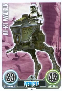 2010 Topps Star Wars Force Attax Series 1 #55 AT-RT Walker Front