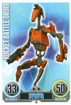 2010 Topps Star Wars Force Attax Series 1 #66 Rocket Battle Droid Front