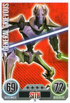 2010 Topps Star Wars Force Attax Series 1 #73 General Grievous Front