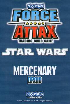 2010 Topps Star Wars Force Attax Series 1 #93 Assassin Droid Back