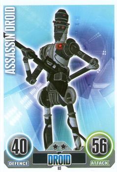2010 Topps Star Wars Force Attax Series 1 #93 Assassin Droid Front