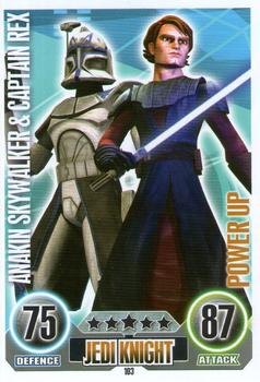 2010 Topps Star Wars Force Attax Series 1 #103 Anakin Skywalker & Captain Rex Front