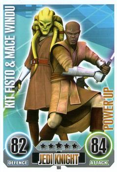 2010 Topps Star Wars Force Attax Series 1 #108 Kit Fisto & Mace Windu Front