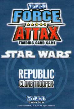 2010 Topps Star Wars Force Attax Series 1 #113 Captain Rex & Commander Cody Back