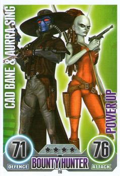 2010 Topps Star Wars Force Attax Series 1 #118 Cad Bane & Aurra Sing Front