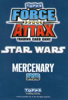 2010 Topps Star Wars Force Attax Series 1 #121 Assassin Droids Back