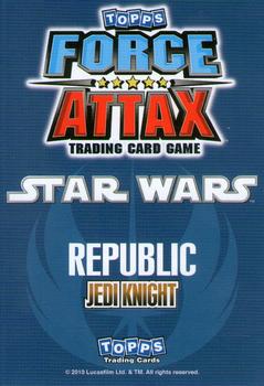2010 Topps Star Wars Force Attax Series 1 #156 Plo Koon Back
