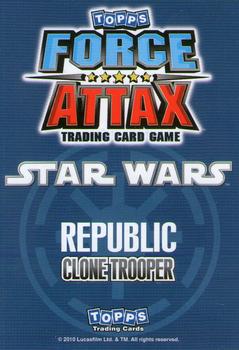 2010 Topps Star Wars Force Attax Series 1 #159 Commander Cody Back