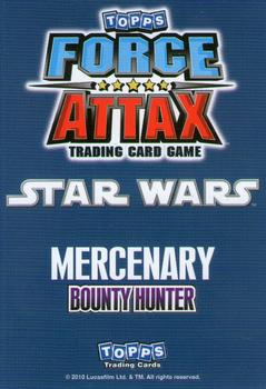 2010 Topps Star Wars Force Attax Series 1 #167 Cad Bane Back