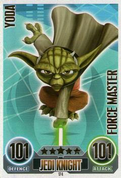 2010 Topps Star Wars Force Attax Series 1 #174 Yoda Front