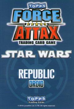 2010 Topps Star Wars Force Attax Series 1 #183 R2-D2 & C-3PO Back