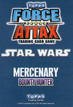 2010 Topps Star Wars Force Attax Series 1 #189 Cad Bane Back