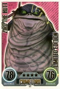2010 Topps Star Wars Force Attax Series 1 #LE1 Ziro The Hutt Front