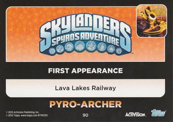 2012 Topps Skylanders Giants #90 Pyro-Archer Back