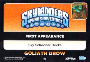 2012 Topps Skylanders Giants #95 Goliath Drow Back