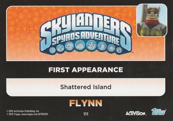 2012 Topps Skylanders Giants #111 Flynn Back