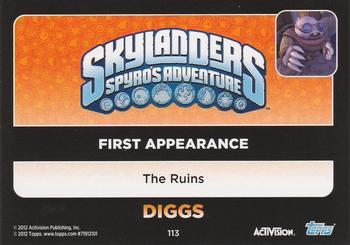 2012 Topps Skylanders Giants #113 Diggs Back