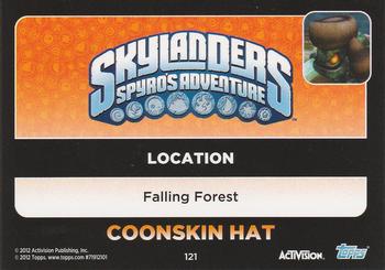 2012 Topps Skylanders Giants #121 Coonskin Hat Back