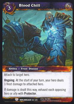 2010 Cryptozoic World of Warcraft Worldbreaker #24 Blood Chill Front