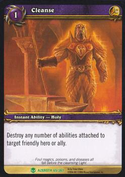 2006 Upper Deck World of Warcraft Heroes of Azeroth #65 Cleanse Front