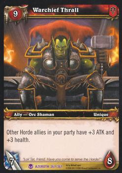 2006 Upper Deck World of Warcraft Heroes of Azeroth #267 Warchief Thrall Front