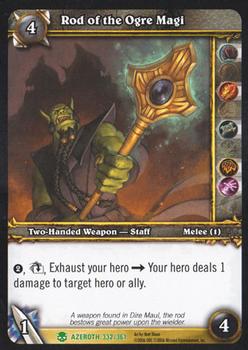 2006 Upper Deck World of Warcraft Heroes of Azeroth #332 Rod of the Ogre Magi Front