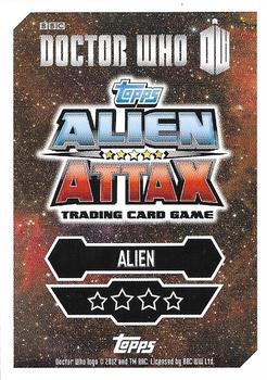 2013 Topps Alien Attax Doctor Who #101 Sil Back