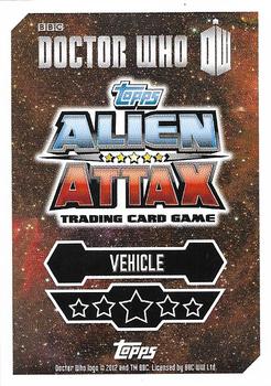 2013 Topps Alien Attax Doctor Who #240 Dalek Mothership Back