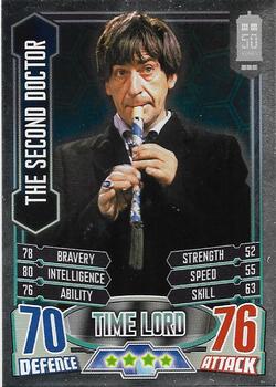 2013 Topps Alien Attax Doctor Who 50th Anniversary Edition #10 The Second Doctor Front