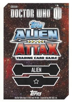 2013 Topps Alien Attax Doctor Who 50th Anniversary Edition #26 Sontaran Back