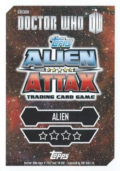 2013 Topps Alien Attax Doctor Who 50th Anniversary Edition #30 Vashta Nerada Back
