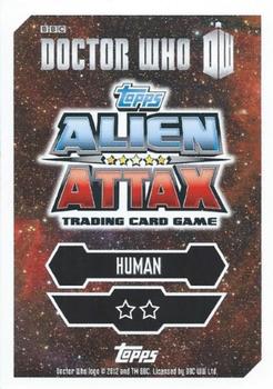 2013 Topps Alien Attax Doctor Who 50th Anniversary Edition #60 Colonel Manton Back