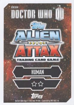 2013 Topps Alien Attax Doctor Who 50th Anniversary Edition #73 Gregor Van Baalen Back