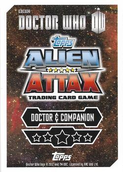 2013 Topps Alien Attax Doctor Who 50th Anniversary Edition - Companions #C1 The First Doctor & Barbara Wright Back