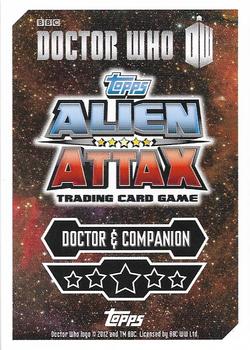 2013 Topps Alien Attax Doctor Who 50th Anniversary Edition - Companions #C2 The Second Doctor & Jamie McCrimmon Back