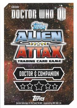 2013 Topps Alien Attax Doctor Who 50th Anniversary Edition - Companions #C3 The Third Doctor & Jo Grant Back