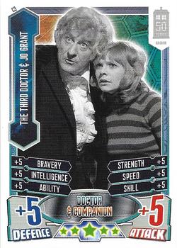 2013 Topps Alien Attax Doctor Who 50th Anniversary Edition - Companions #C3 The Third Doctor & Jo Grant Front