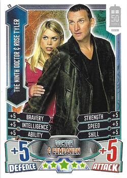 2013 Topps Alien Attax Doctor Who 50th Anniversary Edition - Companions #C9 The Ninth Doctor & Rose Tyler Front