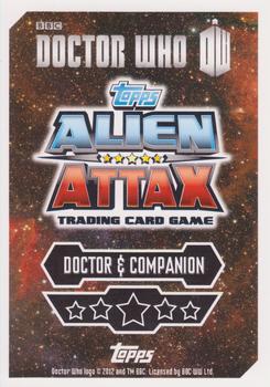 2013 Topps Alien Attax Doctor Who 50th Anniversary Edition - Companions #C10 The Tenth Doctor & Martha Jones Back