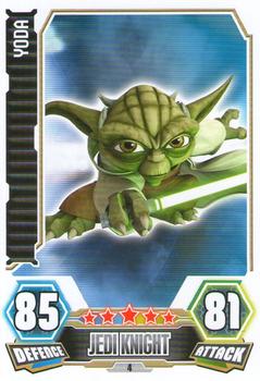 2012 Topps Star Wars Force Attax Series 3 #4 Yoda Front