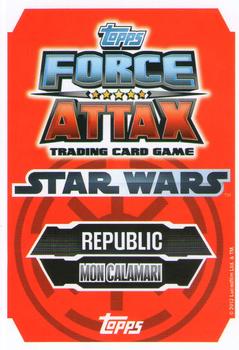 2012 Topps Star Wars Force Attax Series 3 #13 Mon Cala Soldier Back