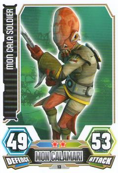 2012 Topps Star Wars Force Attax Series 3 #13 Mon Cala Soldier Front