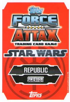 2012 Topps Star Wars Force Attax Series 3 #34 Dr. Sionuer Boll Back