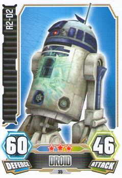 2012 Topps Star Wars Force Attax Series 3 #35 R2-D2 Front
