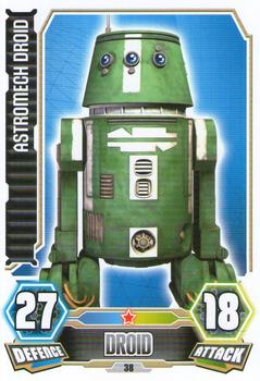 2012 Topps Star Wars Force Attax Series 3 #38 Astromech Droid Front