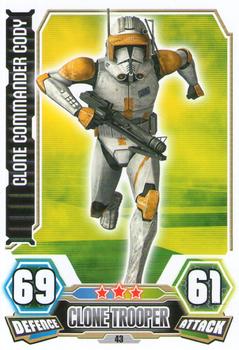 2012 Topps Star Wars Force Attax Series 3 #43 Clone Commander Cody Front