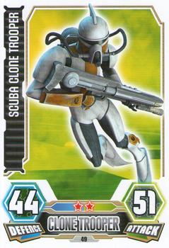 2012 Topps Star Wars Force Attax Series 3 #49 Scuba Clone Trooper Front