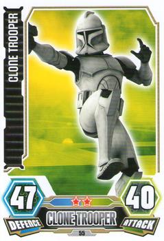2012 Topps Star Wars Force Attax Series 3 #55 Clone Trooper Front