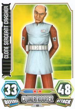 2012 Topps Star Wars Force Attax Series 3 #61 Clone Sergeant Crasher Front
