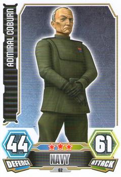 2012 Topps Star Wars Force Attax Series 3 #62 Admiral Coburn Front